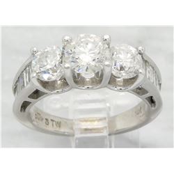3.00 ctw Diamond Ring - 14KT White Gold