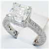 Image 2 : GIA Cert 3.24 ctw Diamond Ring - Platinum