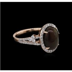 2.00 ctw Opal and Diamond Ring - 14KT Rose Gold