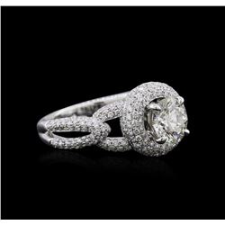 18KT White Gold 2.42 ctw Diamond Ring