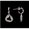 Image 2 : 0.57 ctw Diamond Earrings - 14KT White Gold