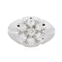 14KT White Gold 1.10 ctw Diamond Ring