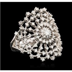 14KT White Gold 0.48 ctw Diamond Ring