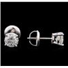 Image 2 : 1.20 ctw Diamond Stud Earrings - 14KT White Gold