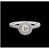 Image 2 : 0.50 ctw Diamond Ring - 14KT White Gold