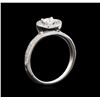 Image 4 : 0.50 ctw Diamond Ring - 14KT White Gold