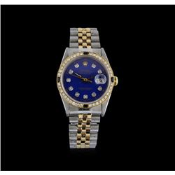 Rolex 18KT Two-Tone 1.17 ctw Diamond DateJust Men's Watch