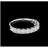 Image 1 : 14KT White Gold 0.88 ctw Diamond Ring