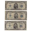 Image 1 : 1934 $5 Silver Certificate Currency Lot of 3