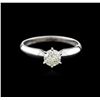 Image 1 : 14KT White Gold 0.75 ctw Round Cut Diamond Solitaire Ring