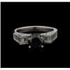 Image 1 : 2.61 ctw Black Diamond Ring - 18KT White Gold