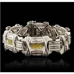 14KT White Gold 12.50 ctw Diamond Bracelet