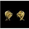 Image 1 : Tiffany & Co. Paloma Picasso 18KT Yellow Gold Earrings