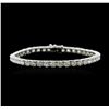 Image 1 : 18KT White Gold 11.64 ctw Diamond Tennis Bracelet