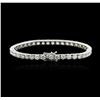 Image 2 : 18KT White Gold 11.64 ctw Diamond Tennis Bracelet