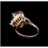 Image 3 : 12.06 ctw Zircon and Diamond Ring - 14KT Rose Gold