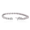 Image 3 : 14KT White Gold 7.60 ctw Diamond Tennis  Bracelet