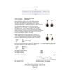 Image 3 : 9.43 ctw Blue Sapphire and Diamond Earrings - 14KT Rose Gold