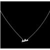 Image 2 : 14KT White Gold Taken Necklace