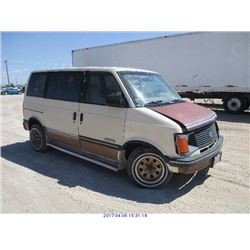1991 - CHEVROLET ASTRO VAN//SCRAP PARTS ONLY//