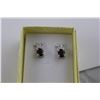 Image 2 : NEW 2.80CT OVAL GARNET AND DIAMOND XO EARRINGS. STERLING SILVER, INCLUDES $300 CERTIFICATE