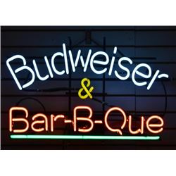 Budweiser & BBQ Neon Sign