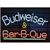 Image 1 : Budweiser & BBQ Neon Sign