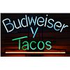 Image 1 : Budweiser Y Tacos Neon Sign from El Paso, Texas