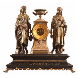 Ansonia Double Statue American Mantle Clock
