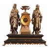 Image 1 : Ansonia Double Statue American Mantle Clock