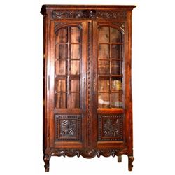 Relief Carved Antique Cupboard