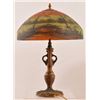 Image 2 : Arts & Crafts Reverse Painted Glass Table Lamp