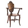Image 1 : Antique Painted Scene Back Chair