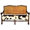 Image 1 : Western Cowhide Couch, Chair & Ottoman