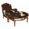 Image 5 : Western Cowhide Couch, Chair & Ottoman
