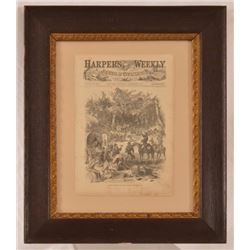 1863 Harpers Weekly Framed Newspaper