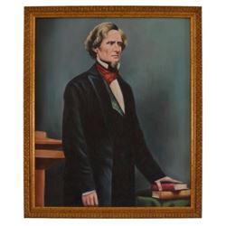 Jefferson Davis Portrait Oil Painting