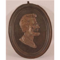 Lincoln Bust Embossed Tin Plaque