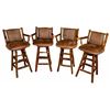 Image 1 : 4 Hickory Bar Stools