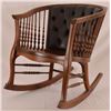 Image 1 : Oak Button Back Rocking Chair
