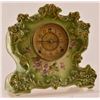 Image 1 : Antique Green Porcelain Mantle Clock