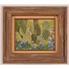 Image 1 : Bluebonnet and Cactus Painting