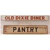 Image 1 : Dixie Diner & Pantry Painted Wood Signs