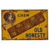 Image 1 : Old Honesty Chewing Tobacco Tin Sign