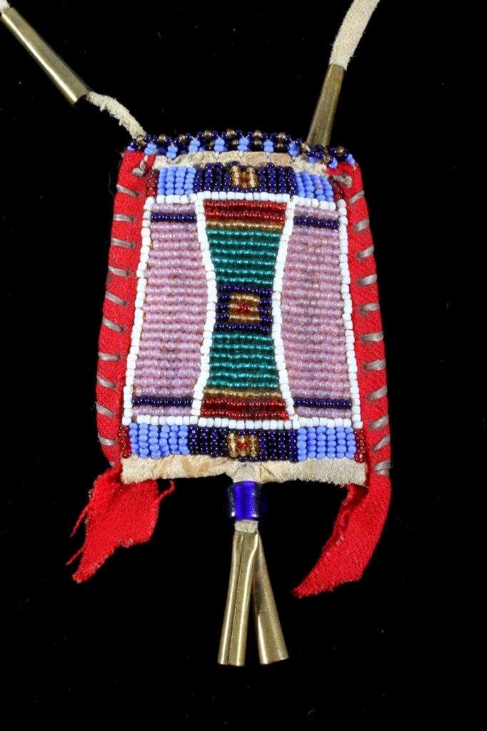 Montana Crow Indian Beaded Medicine Pouch