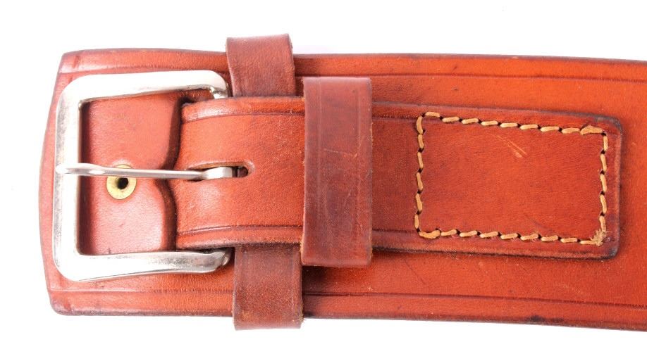 Viking Leather Gun Belt with Holster