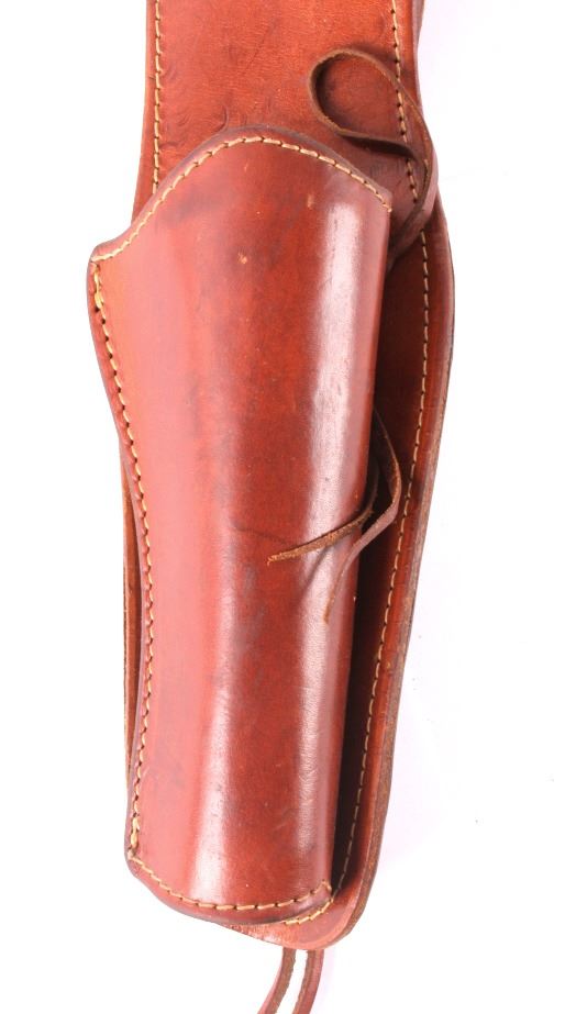 Viking Leather Gun Belt with Holster