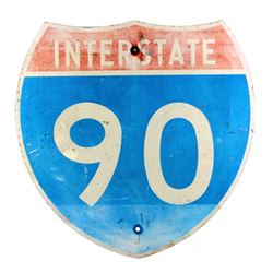 I-90 Interstate 90 Highway Sign from Montana