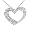 Image 1 : 18KT White Gold Diamond Pendant and Chain - #2015-1