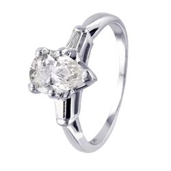 Platinum Diamond Engagement Ring - #1014